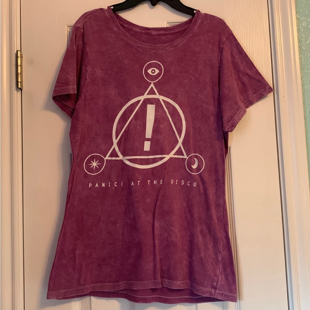 Panic! At The Disco Purple Tie Dye Short Sleeve Shirt